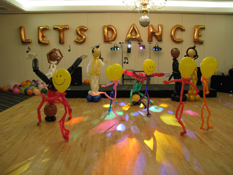 Centennial Centre- balloon dancers by Huff, Puff and Away!