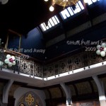 Two of the four Large Flowers in ivory, burgundy and silver, attached to the balcony railings at Highbury. Two of the four Large Flowers in ivory, burgundy and silver, attached to the balcony railings at Highbury.