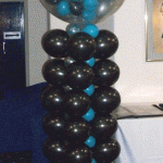 Box Column with personalised, Exploding topper