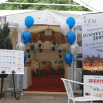 5-Balloon Clusters at entrance to marquee
