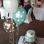 An example of how we can design wedding cake and balloons to match! An example of how we can design wedding cake and balloons to match!