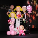 NEC Wedding Show - Huff, Puff and Away! Character Greeters put on a 'fashion show' of our very own, on the runway used for the show. The models loved them!