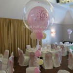 These beautiful Statement Pieces have balloons inside printed with the names of the Bride and Groom - not as expensive to do as you might think - as well as having the outside of the bubble decorated with colour-coordinated gems. Decor by Huff, Puff and Away! These beautiful Statement Pieces have balloons inside printed with the names of the Bride and Groom - not as expensive to do as you might think - as well as having the outside of the bubble decorated with colour-coordinated gems. Decor by Huff, Puff and Away!