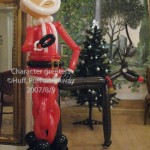 Father Christmas and Rudolph the red-nosed Reindeer