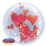 Double Bubble - Hearts, also available in Ivory colourway