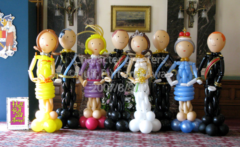 The Royal Wedding, Character Greeters by Huff, Puff and Away!