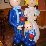 Groom and Page Boy in blue suits