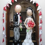 Balloon Bride and Groom by Huff, Puff and Away!