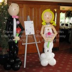 Balloon Bride and Groom by Huff, Puff and Away!