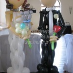 Balloon Bride and Groom by Huff, Puff and Away!