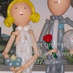 Balloon Bride and Groom by Huff, Puff and Away!