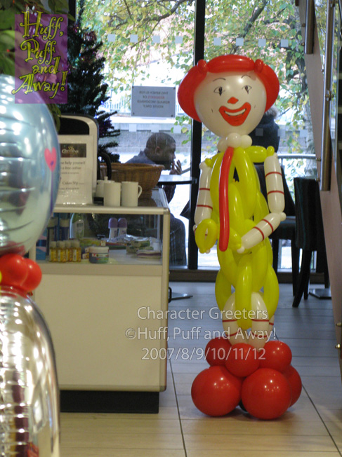 Ronald McDonald House 3rd Birthday Celebrations, Clown by Huff, Puff and Away!